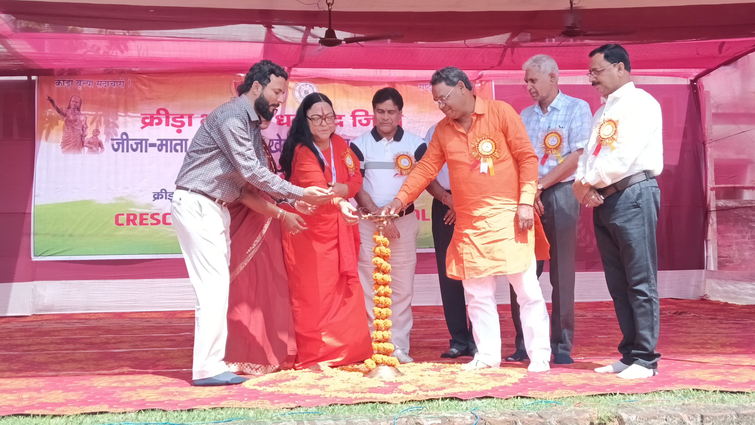 क्रीड़ा भारती धनबाद के तत्वावधान में क्रेसेंट इंटरनेशनल स्कूल में “खेल गौरव सम्मान समारोह” का हुआ आयोजन